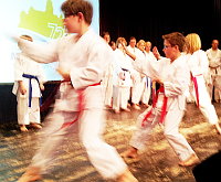 SKDM Karate - Kinder Kata Heian Nidan auf der Bühne