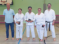Gruppenfoto: Kyu-Pr&uuml;fungen Erwachsene, Karate-Dojo Montabaur, Juli 2026